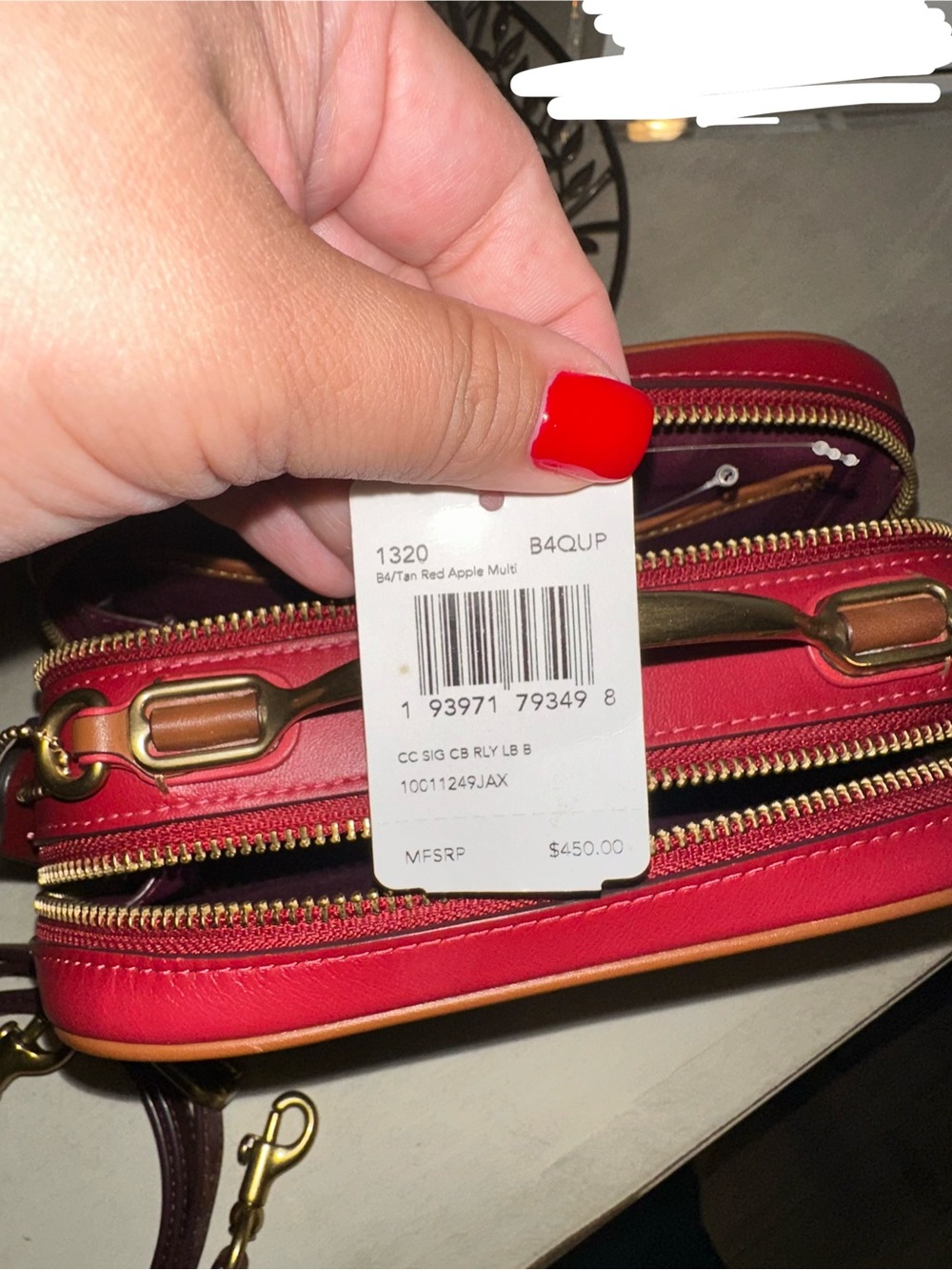 🌺 Coach Riley Lunchbox - Red/Signature - Picture 6 of 6